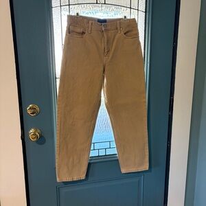 Banana Republic High-Rise Straight Fit Sahara Tan Jeans